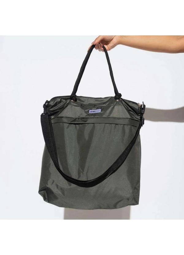 Honey Be - Bolsa Fitness Cinza com Alça Preta Cinza / Gray