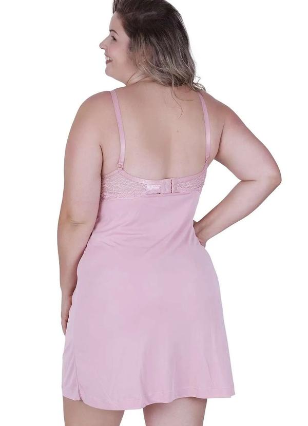 Concept Lingerie - Camisola Amamentacao Lua Plus Concept Lingerie Rosa Rosa 2