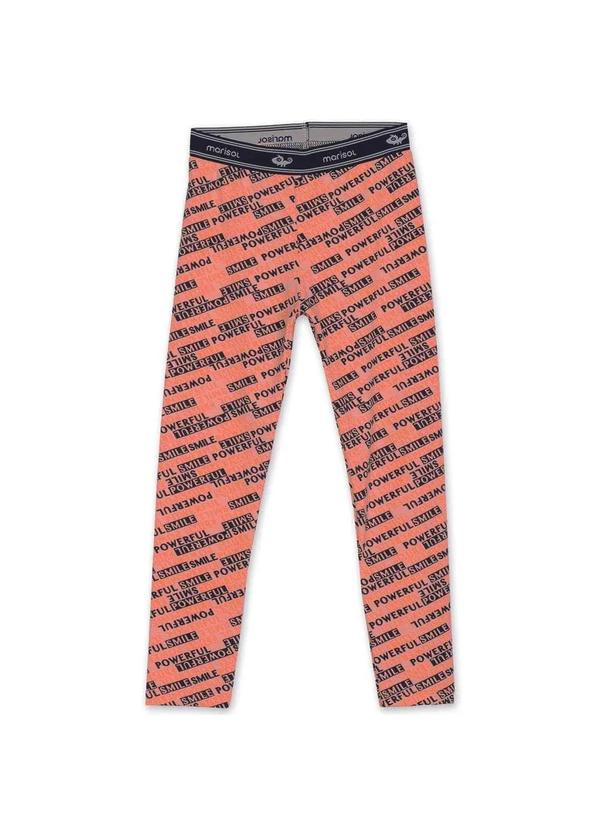 Marisol - Conjunto Blusa e Legging Moletom Infantil Menina Marisol Laranja