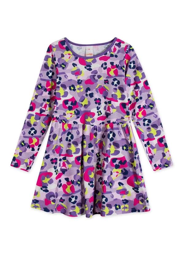 Marisol Play - Vestido Infantil Menina Manga Longa Marisol Play Roxo