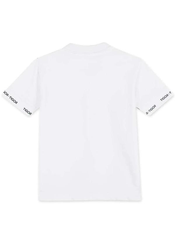Tigor T Tigre - Camiseta Infantil Menino Manga Longa Tigor Branco