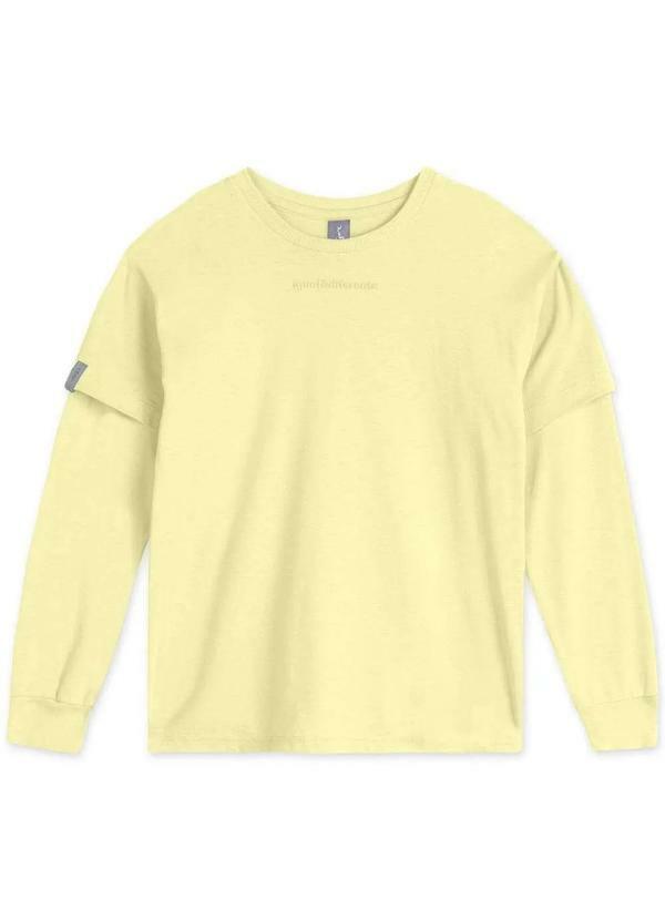 Match - Camiseta Infantil Menino Manga Longa Match Amarelo