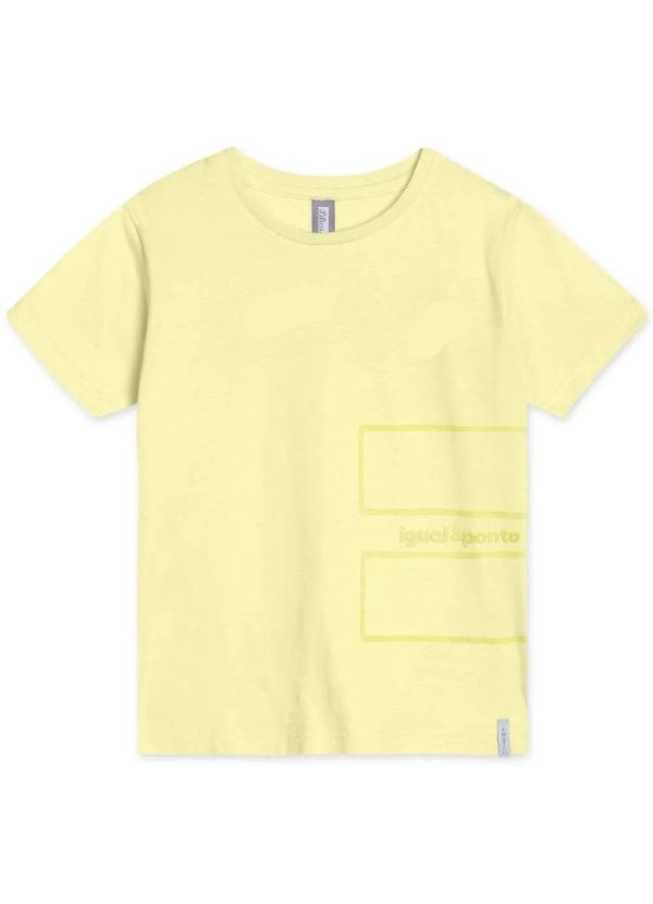 Match - Camiseta Infantil Unissex Manga Curta Match Amarelo