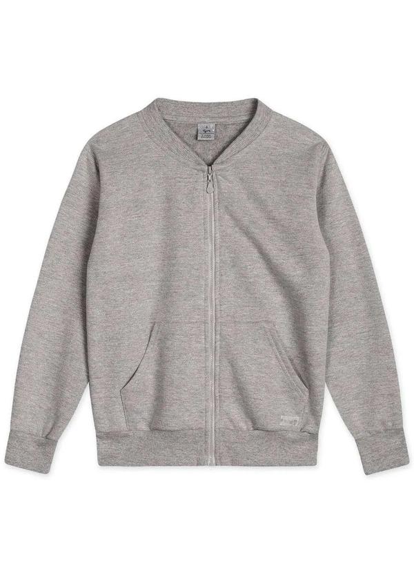 Tigor T Tigre - Jaqueta Moletom Infantil Menino Tigor Cinza