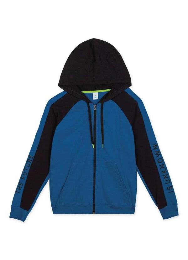 Hapier - Jaqueta Moletom Juvenil Menino Hapier Azul