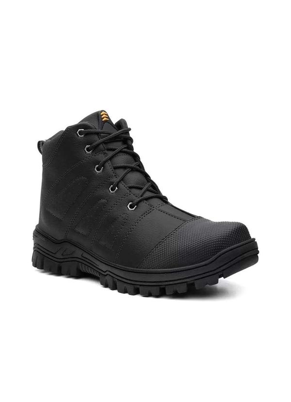 Eco Canyon - Bota Adventure Masculina Cano Alto Coturno para Trabalho Preta Black