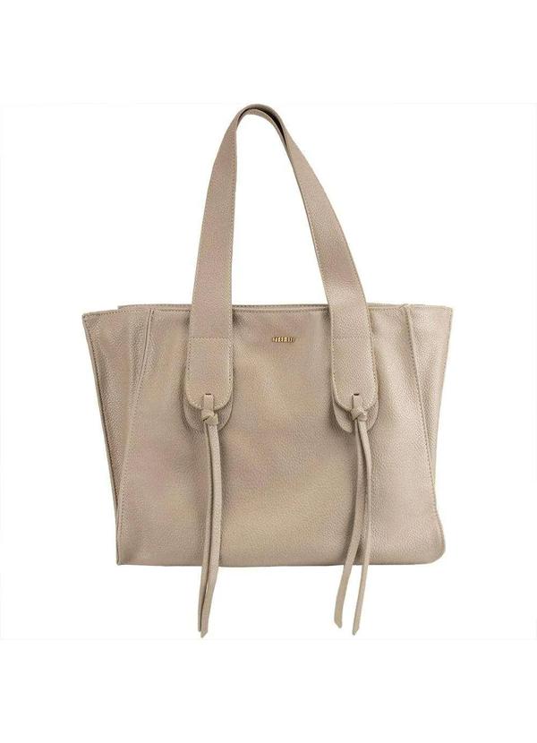 Gabriela - Bolsa Shopping Bag Gabriela Barbicachos Marrom Cinza
