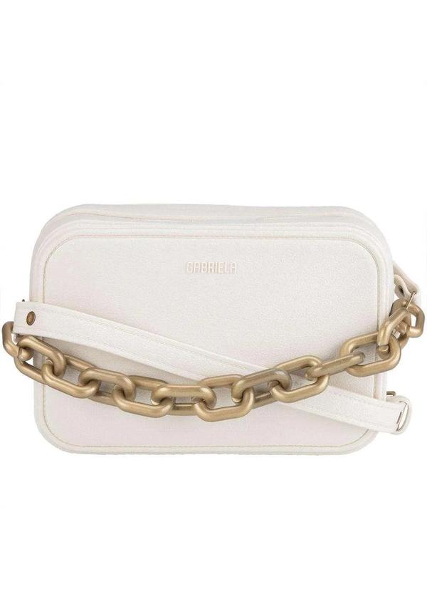 Gabriela - Bolsa Tiracolo Pequena Gabriela Corrente Off White Bege