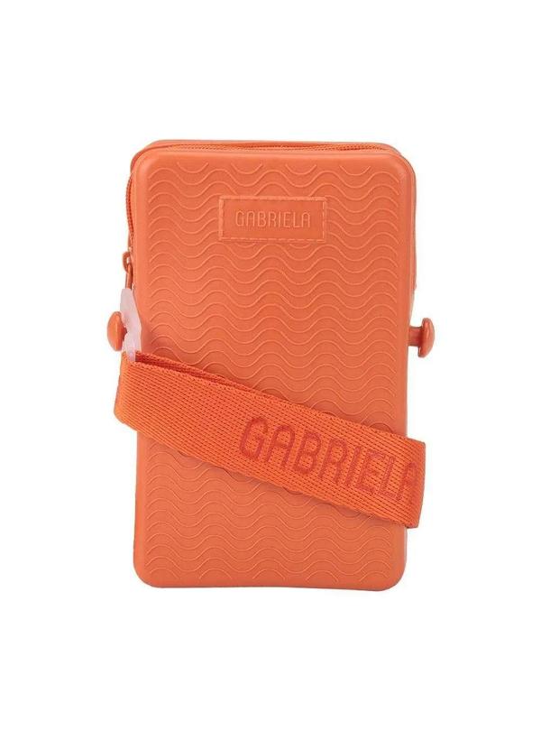 Gabriela - Bolsa Tiracolo Pequena Gabriela Texturizada Laranja Laranja