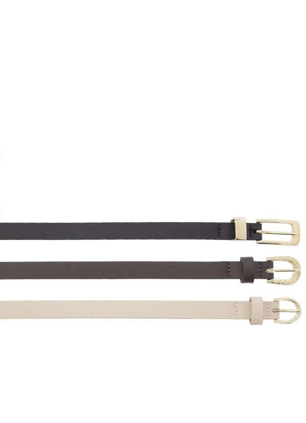 Gabriela - Kit Cintos Feminino Gabriela 3 Unidades Color Colorido