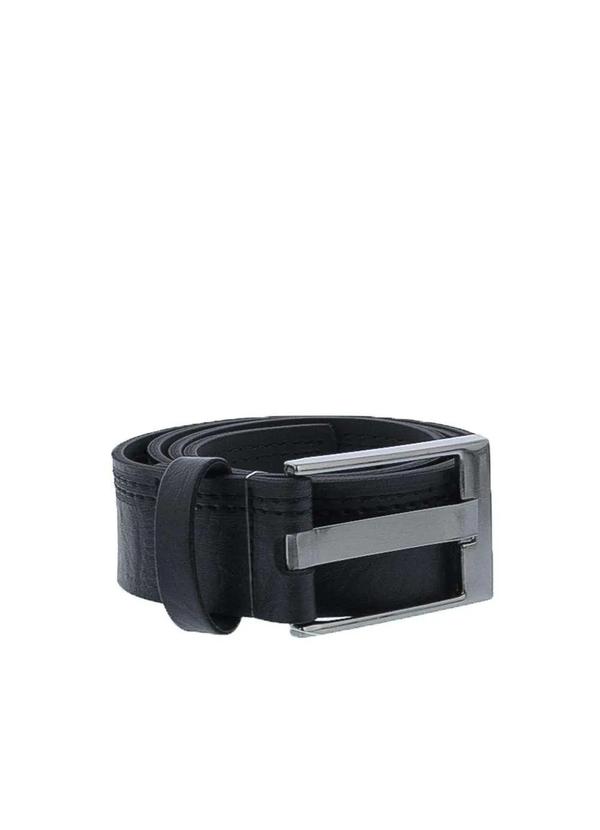 Stz - Cinto Masculino Stz com Pespontos Preto Preto