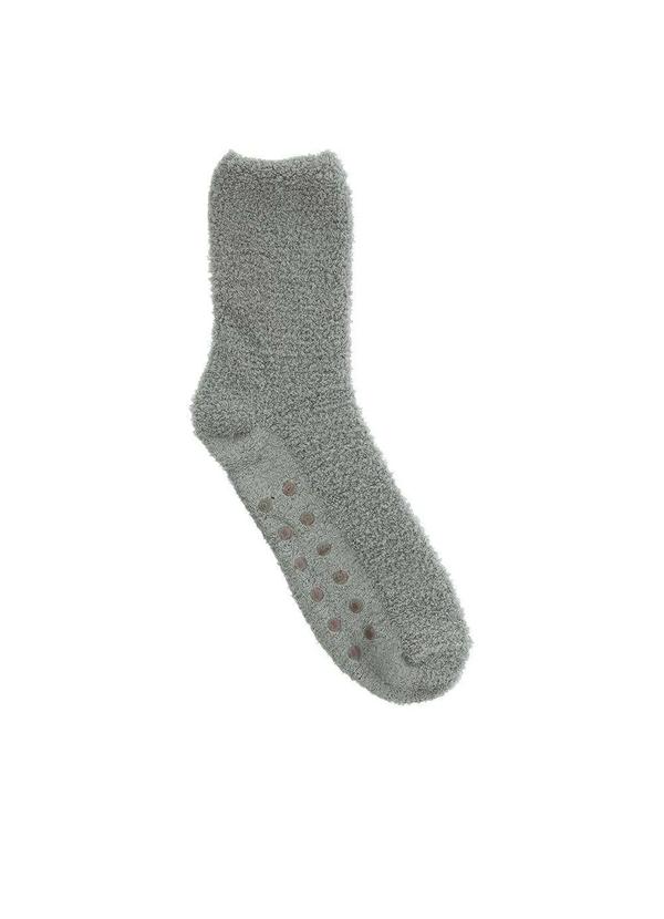Stz - Meia Cano Alto de Inverno Stz 37-42 Peluciada Cinza Cinza