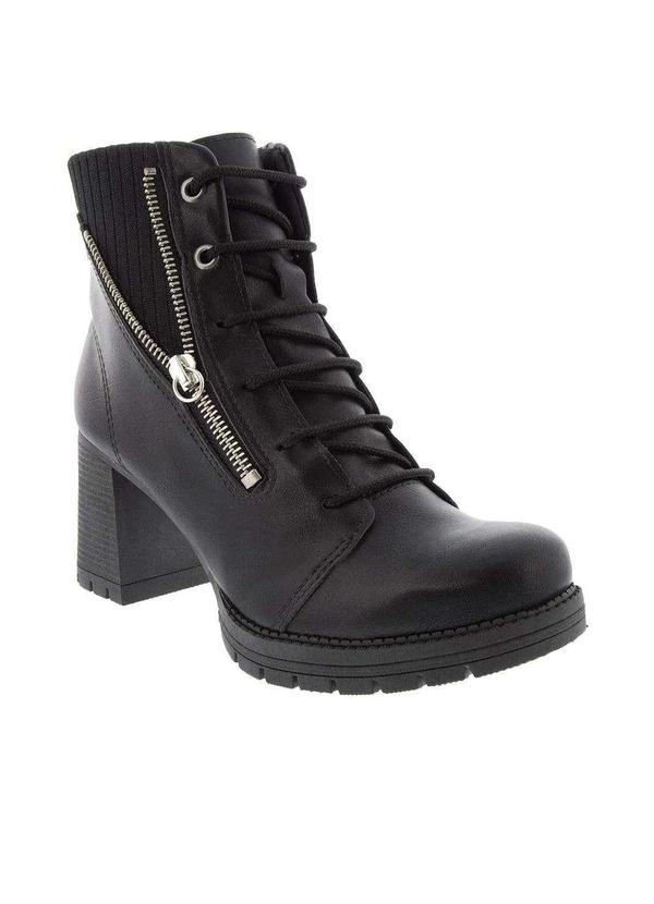 Mississipi - Bota Coturno Mississipi Meia Pata Zíper Tratorada Preto Preto