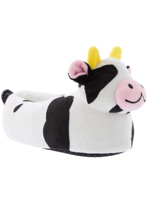Stz - Pantufa Feminina Stz Vaquinha Peluciada Color Colorido