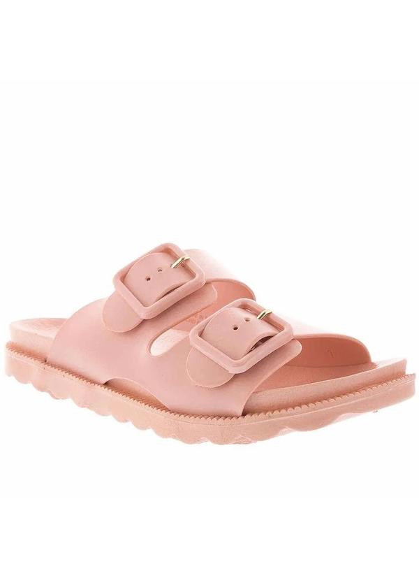 Terra & Agua - Sandália Gabriela Flatform Detalhe Fivelas Rosa Rosa
