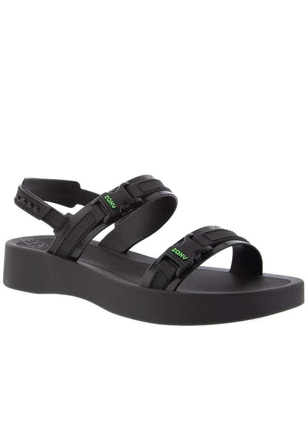 Zaxy - Papete Zaxy Aventura Flatform Detalhe Prendedor Preto Preto