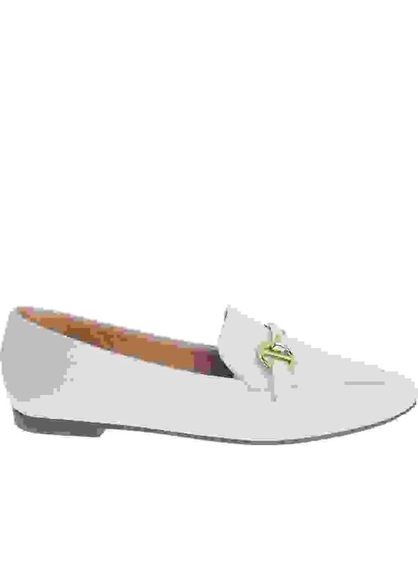 Gabriela - Mocassim Gabriela Detalhe Fivela Elos Off White Off-White 2