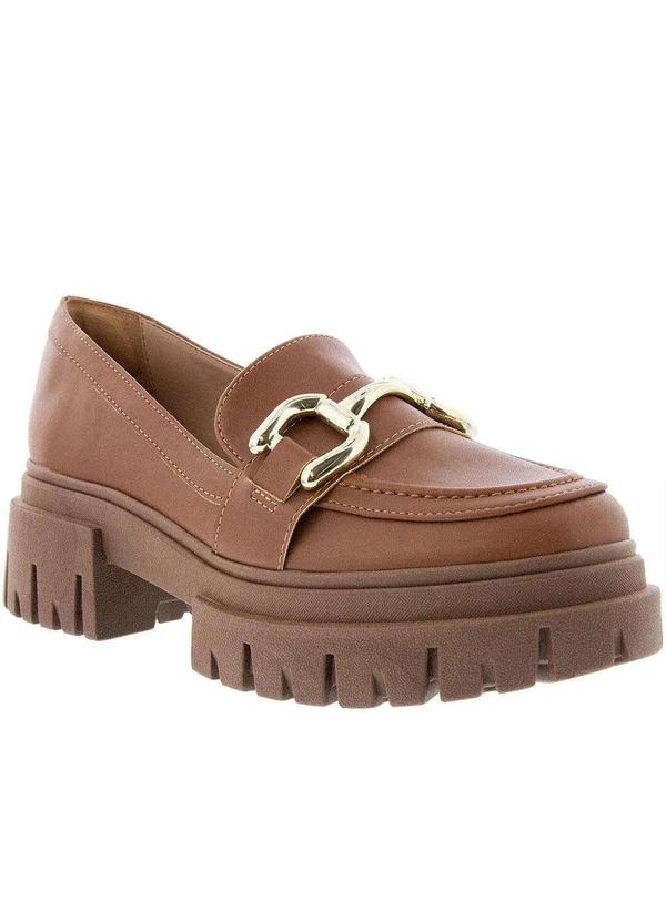 Gabriela - Mocassim Gabriela Plataforma Tratorado Fivela Caramelo Caramelo