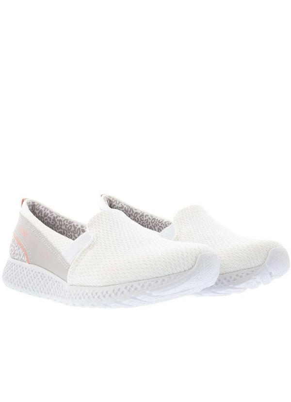 Slip On Kolosh Sport Style Animal Print Mesh Branco Off-White