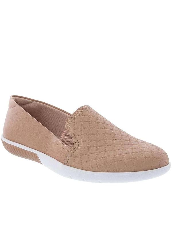 Moleca - Slip On Moleca Detalhe Matelassê Nude Nude