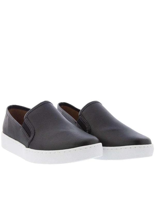 Vizzano - Slip On Vizzano Detalhe Pespontos Preto Preto