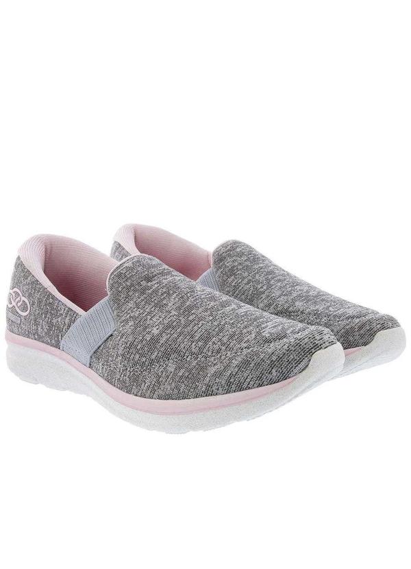 Olympikus - Tênis Olympikus Angel 3 Esportivo Feminino Tecido Cinza Cinza