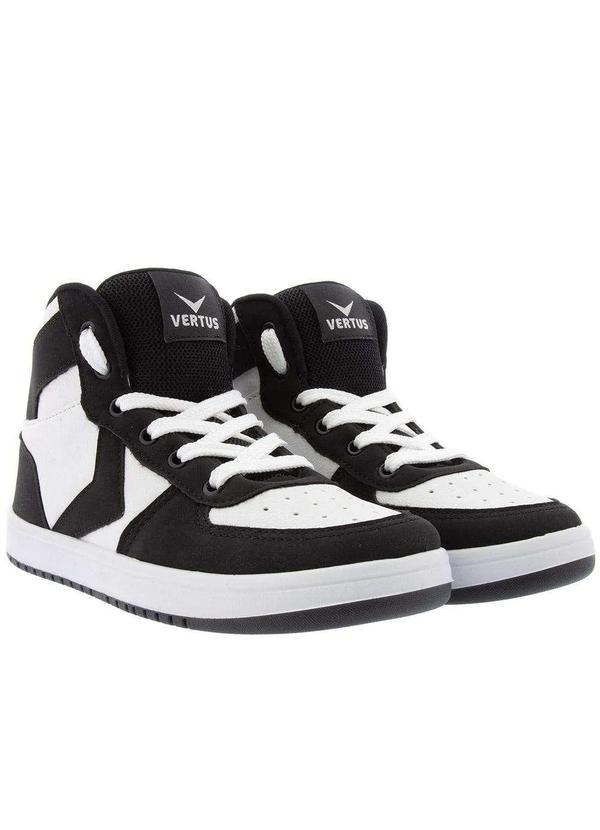 Vertus - Tênis Vertus Casual Cano Alto Recortes Feminino Preto Preto