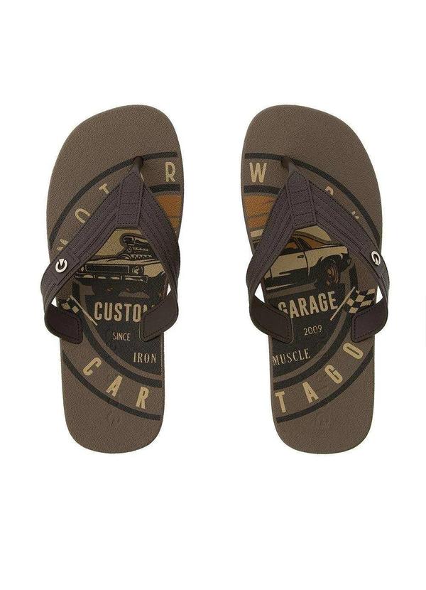 Cartago - Chinelo Cartago Dakar Plus Lona Marrom Marrom
