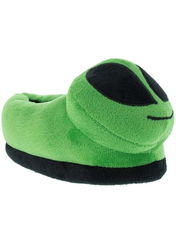Stz - Pantufa Infantil Stz Alien Peluciada Verde Verde