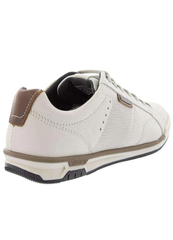 Pegada - Sapatênis Pegada Perfuros Couro Milk Off White Branco 3