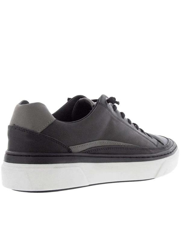 Mac & Jac - Tênis Mac & Jac Casual Recortes Couro Preto Preto 3
