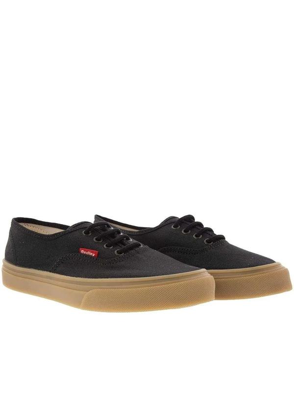 Redley - Tênis Redley Originals Casual Masculino Pespontos Preto Preto