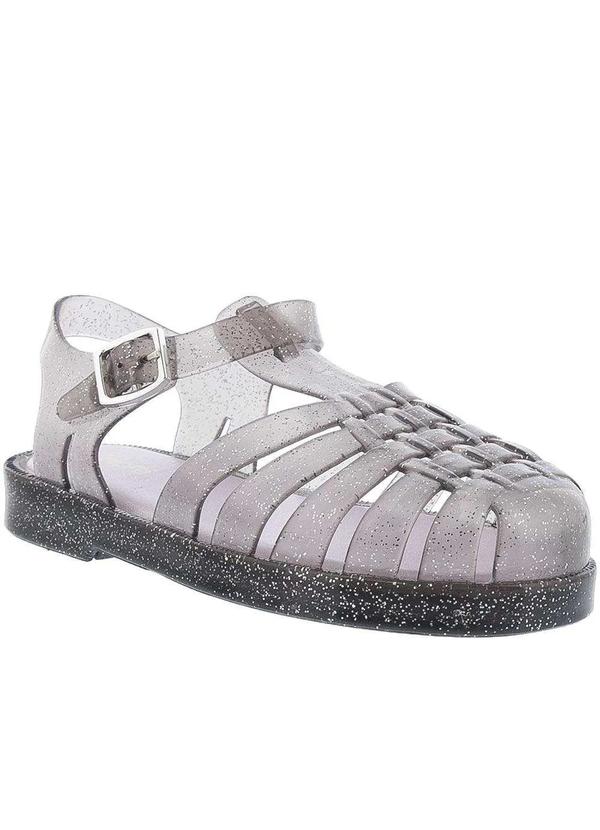 Pimpolho - Sandália Aranha Pimpolho Colorê Metalizado Glitter Prata Transparente