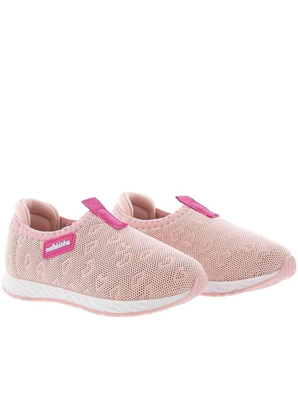 Molekinha Tênis Infantil Molekinha Fresh Tech Jogging Corações Tecido  Rosa Rosa