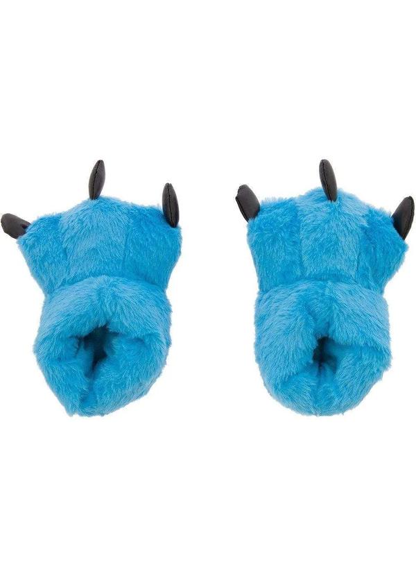 Stz - Pantufa Infantil Stz Monstrinho Peluciada Azul Azul