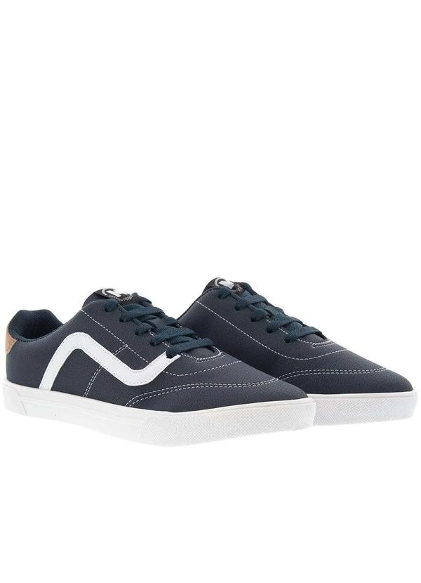 Molekinho - Tênis Infantil Molekinho Casual Detalhe Recortes Marinho Marinho