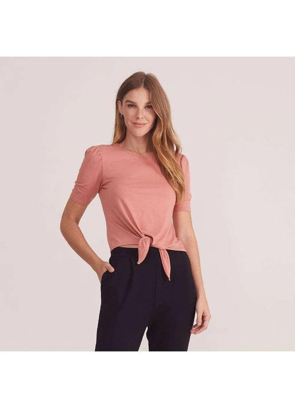 Basicamente - Blusa Amarração Feminina Nude