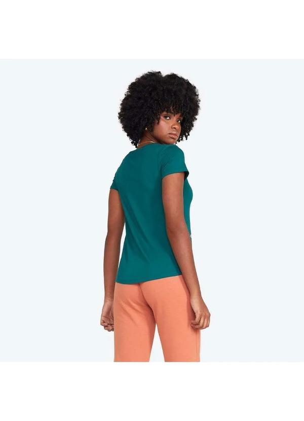 Basicamente - Camiseta Viscose Stretch Feminina Gola V Feminina Jasper 4