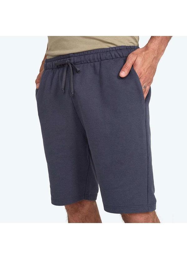 Basicamente - Bermuda Moletom Leve Masculina Chumbo 4