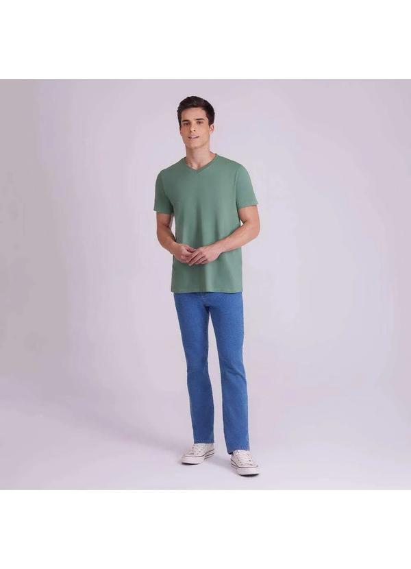 Basicamente - Calça Jeans Tradicional Masculina Stone Médio