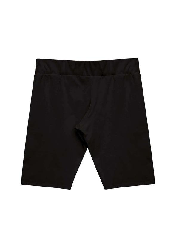 Basicamente - Bermuda Ciclista Plus Size Feminina Preto