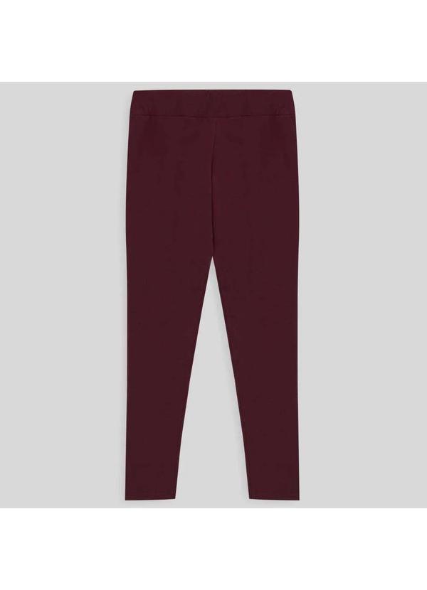 Basicamente - Calça Legging Plus Size Feminina Vermelho Vinho