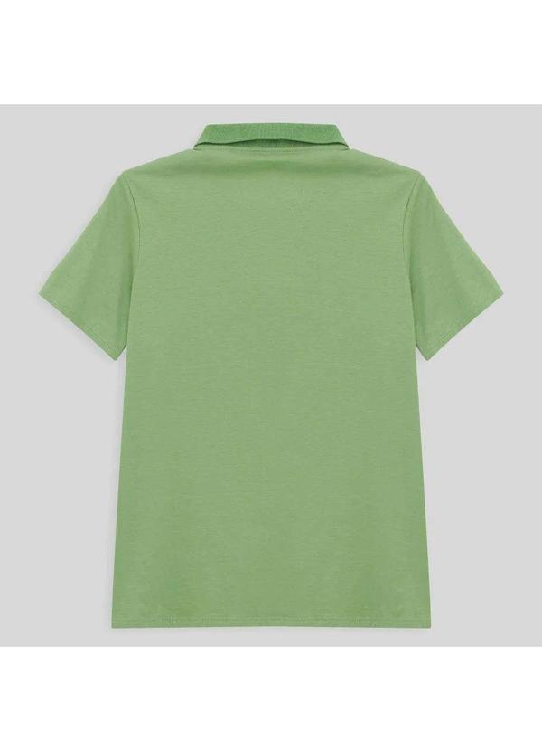 Basicamente - Camisa Polo Algodão Premium Plus Size Feminino Verde Jade 2
