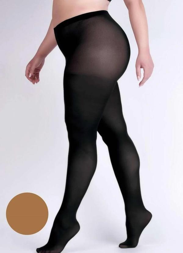 Lupo - Meia Calça Fio 40 Opaca Plus Size Loba 5837-001 654-Po-De-Arroz