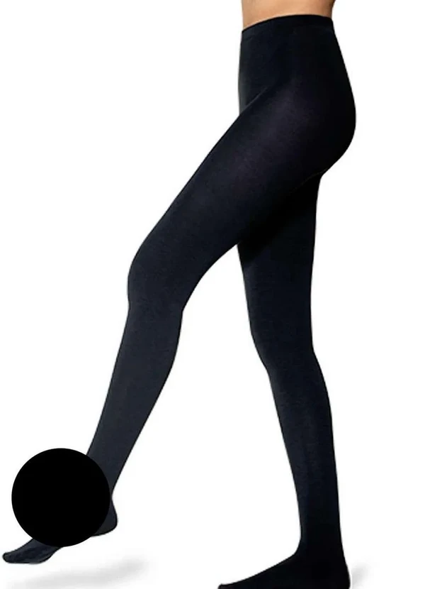 Lupo - Meia Calça Fio 80 Lã Acrílica Loba 5805-001 9990-Preta