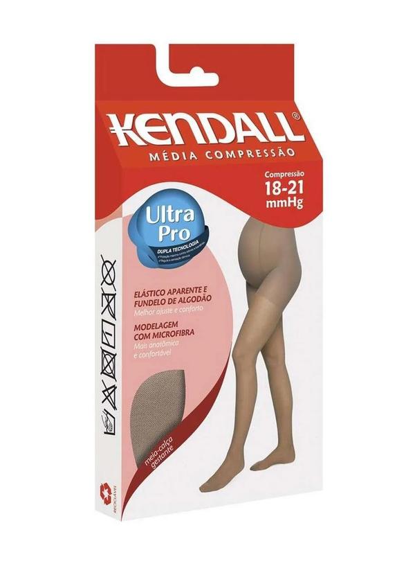 Kendall - Meia Calça Gestante Kendall Média Compressão com Ponteira Mel