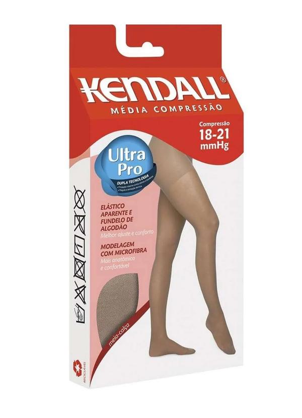Kendall - Meia Calça Kendall Média Compressão com Ponteira Castanho