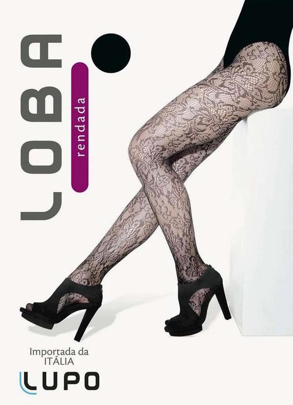 Lupo - Meia Calça Rendada Loba 5184-001 9990-Preta