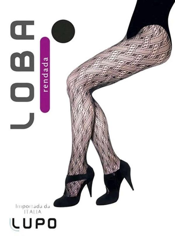 Lupo - Meia Calça Rendada Loba 5185-001 9990-Preta