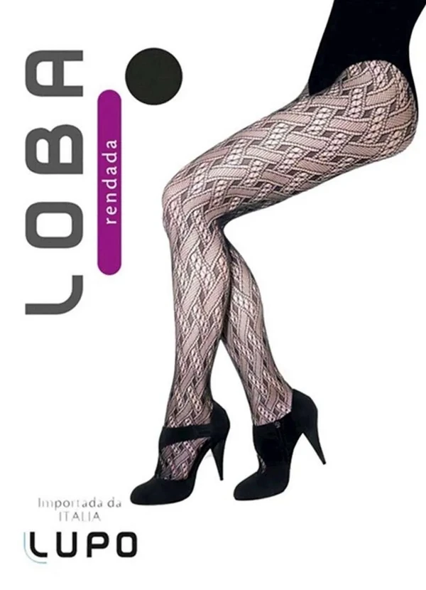 Lupo - Meia Calça Rendada Loba 5185-001 9990-Preta